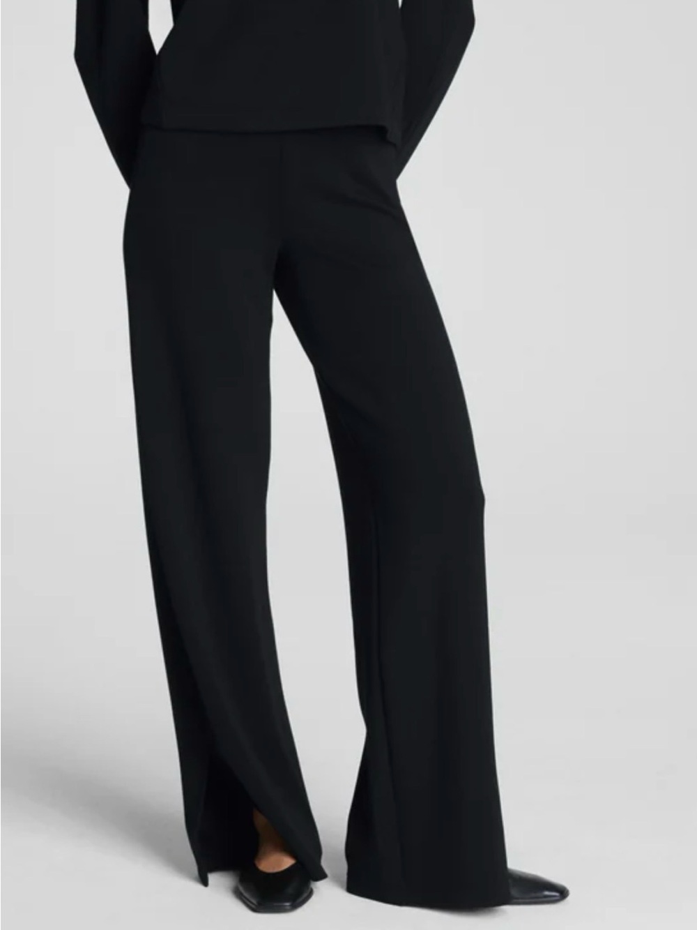 SPANX Black Wide-Leg Pants